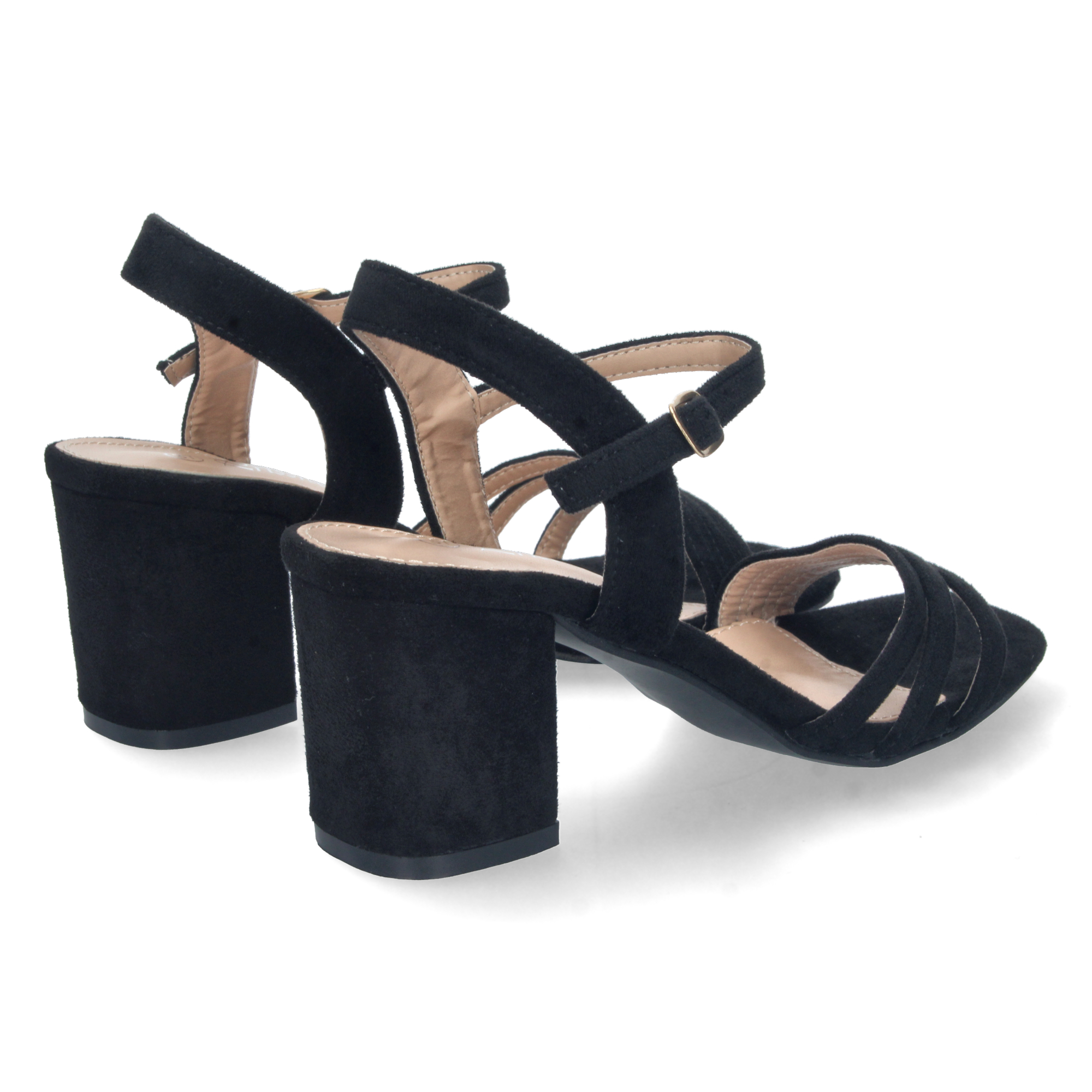 Sandalias Negras de Tacón Ancho 4 Sandalias Negras de Tacón Ancho - Imagen 4