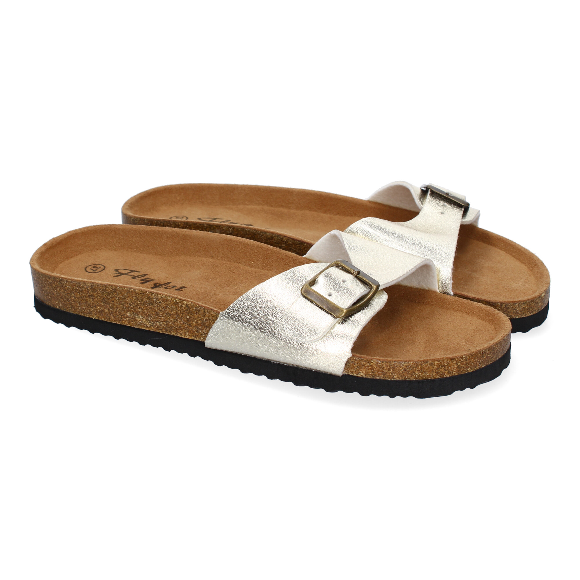 Sandalias Planas Oro 1 Sandalias Planas Oro