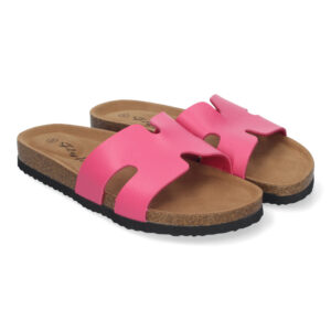Sandalias Planas Para Mujer Color Fucsia