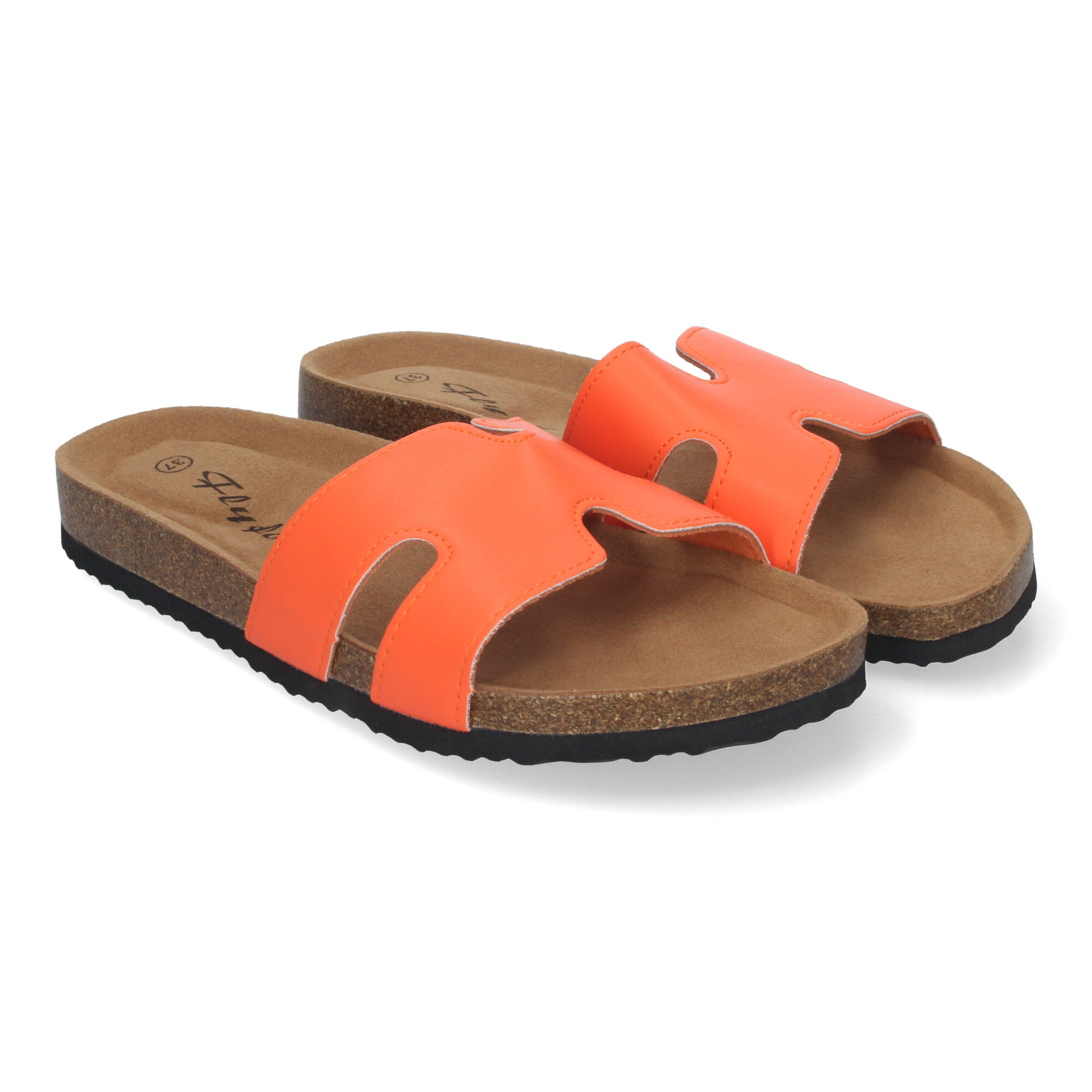 Sandalias Planas Para Mujer Color Naranja 1 Sandalias Planas Para Mujer Color Naranja