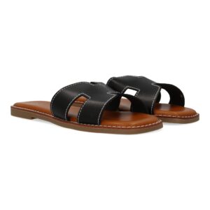 Sandalias Planas para Mujer Negro