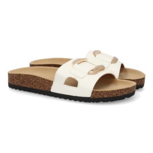 Sandalia Plana Bio Blancas
