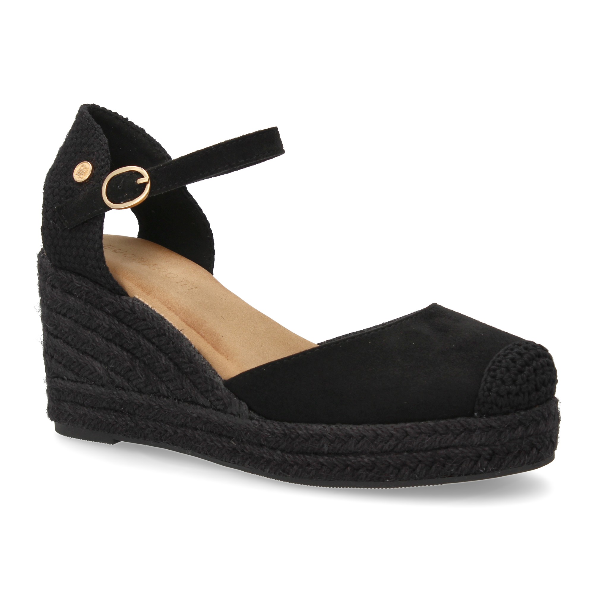 Sandalia de Cuña de Yute Negra 3 Sandalia de Cuña de Yute Negra - Imagen 3