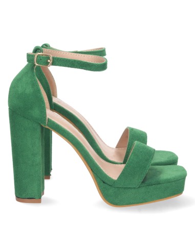 Sandalia De Tacón Alto Verde 1 Sandalia De Tacón Alto Verde