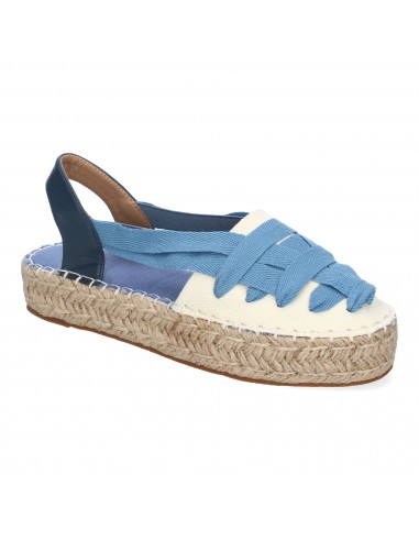 Sandalias de Esparto con Cintas Azul 3 Sandalias de Esparto con Cintas Azul - Imagen 3