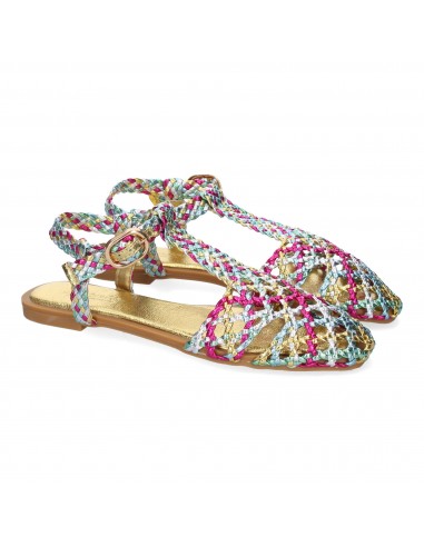 Sandalias Multicolor Trenzadas 1 Sandalias Multicolor Trenzadas