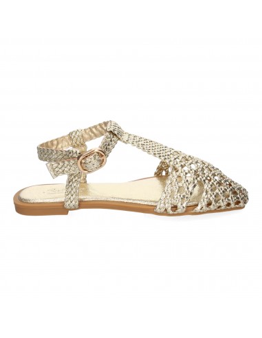 Sandalias Doradas Trenzadas 2 Sandalias Doradas Trenzadas - Imagen 2