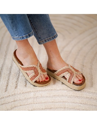 Sandalias Planas de Mujer con Diseño Trenzado Rosa 2 Sandalias Planas de Mujer con Diseño Trenzado Rosa - Imagen 2