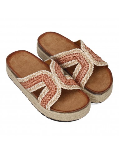 Sandalias Planas de Mujer con Diseño Trenzado Rosa 4 Sandalias Planas de Mujer con Diseño Trenzado Rosa - Imagen 4