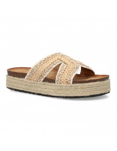 Sandalias Planas de Mujer Trenzadas Beige 5 Sandalias Planas de Mujer Trenzadas Beige - Imagen 5