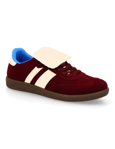 Zapatilla Retro Burdeos con Lengüeta Acolchada 3 Zapatilla Retro Burdeos con Lengüeta Acolchada - Imagen 3