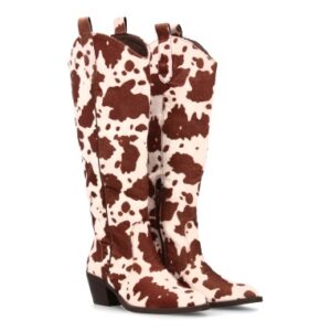 Botas Cowboy Animal Print Marrón
