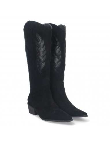Botas de Tacón Campero Negro 1 Botas de Tacón Campero Negro