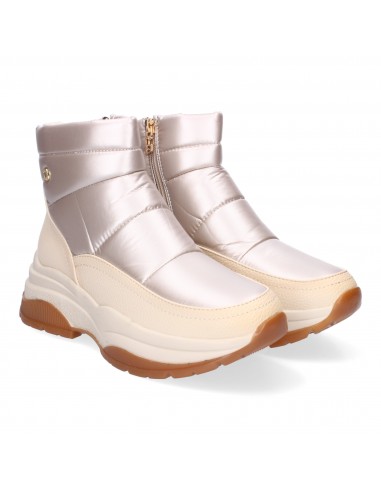 Botines De Plataforma Acolchados Para Mujer Color Beige 1 Botines De Plataforma Acolchados Para Mujer Color Beige
