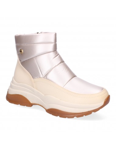 Botines De Plataforma Acolchados Para Mujer Color Beige 3 Botines De Plataforma Acolchados Para Mujer Color Beige - Imagen 3