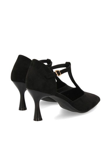 Zapato salón T-Bar de tacón medio Negro 5 Zapato salón T-Bar de tacón medio Negro - Imagen 5