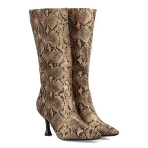 Botas Cowboy 544 Bota de Caña Media Serpiente con Tacón Kitten