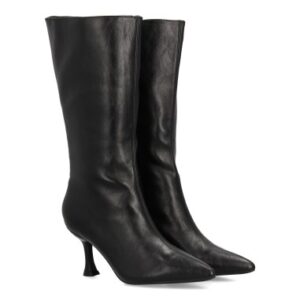 Botas Cowboy 543 Bota de Caña Media con Tacón Kitten Negra