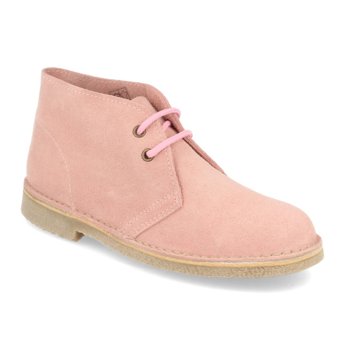 Botín Desert Boots de Serraje Rosa Mujer y Hombre 2 Botín Desert Boots de Serraje Rosa Mujer y Hombre - Imagen 2