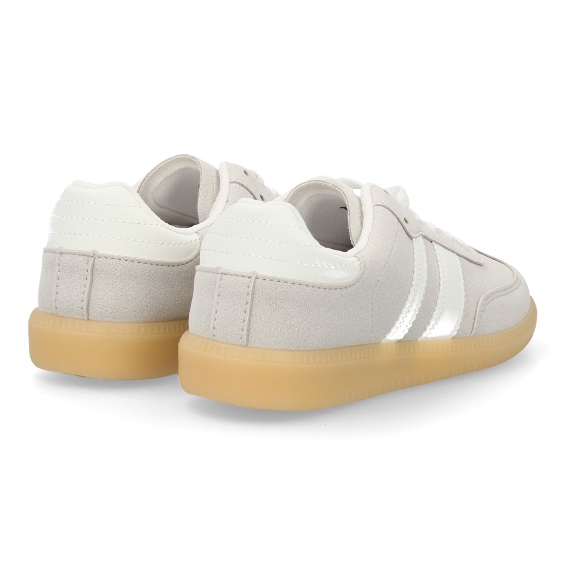 Zapatillas Casual Gris con Suela Gum Antideslizante 5 Zapatillas Casual Gris con Suela Gum Antideslizante - Imagen 5