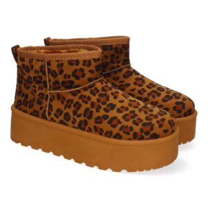 Botines Animal Print Leopardo con Plataforma