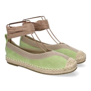 Alpargatas Verdes con Cinta - Comodidad y Estilo Natural