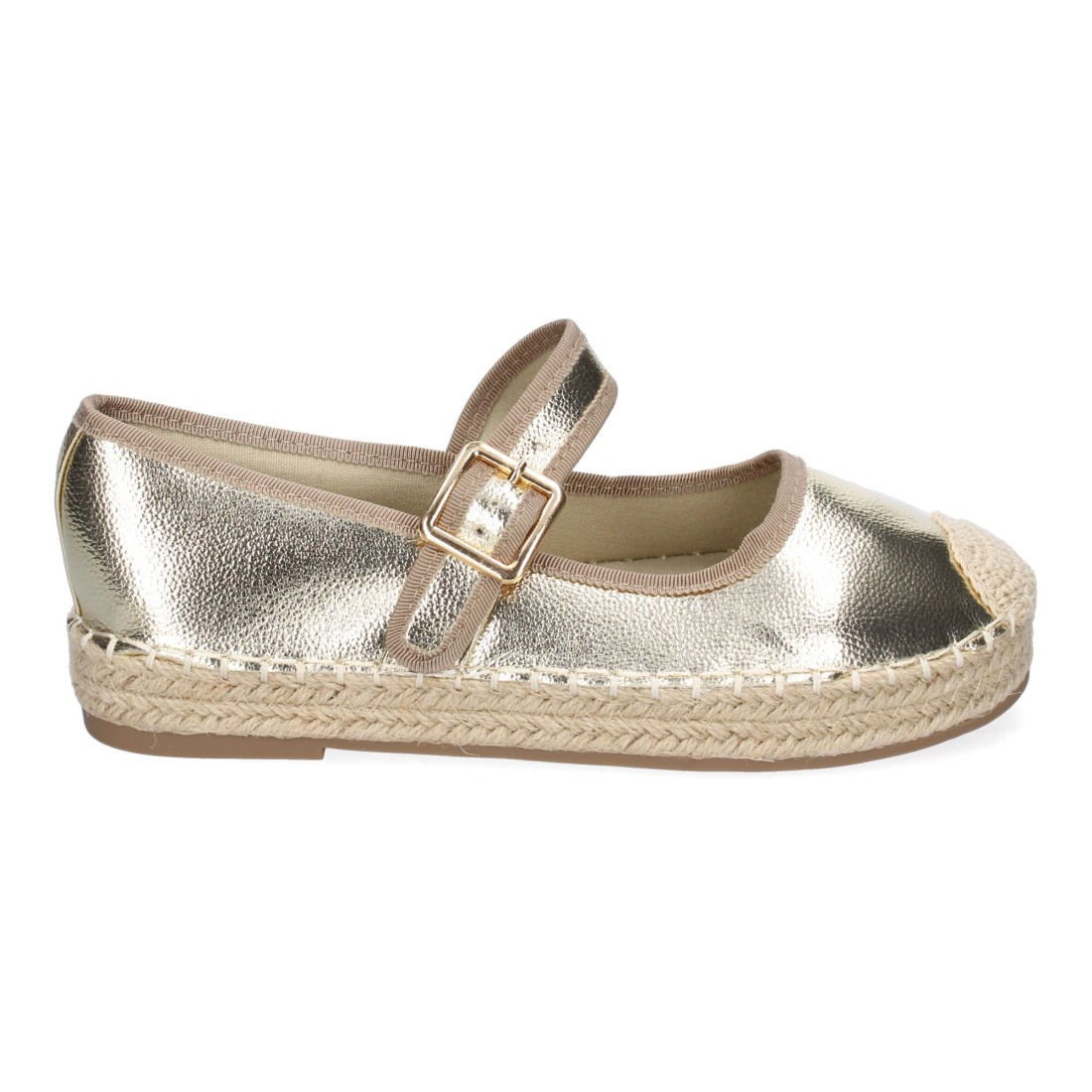 Bailarinas Doradas con Hebilla y Punta Redonda 2 Bailarinas Doradas con Hebilla y Punta Redonda - Imagen 2