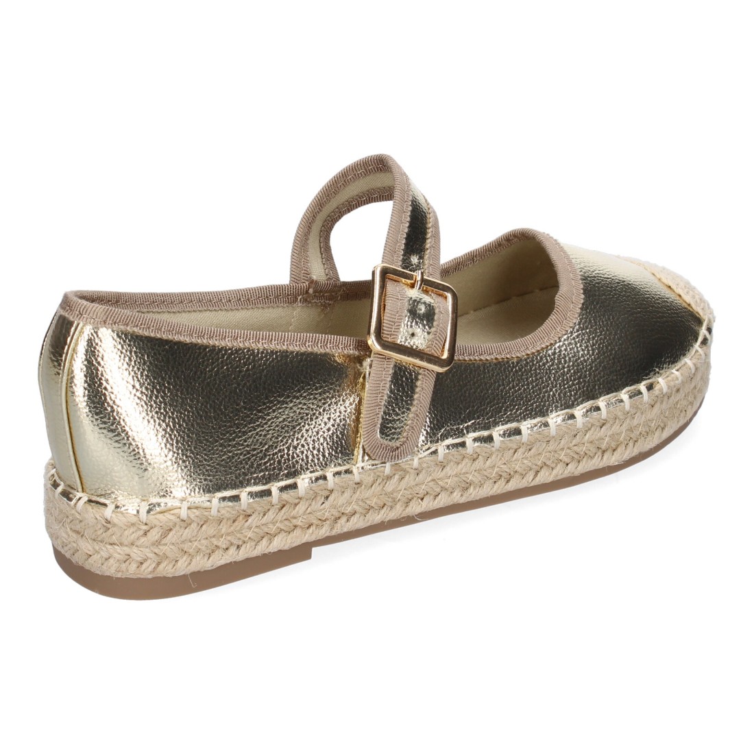 Bailarinas Doradas con Hebilla y Punta Redonda 4 Bailarinas Doradas con Hebilla y Punta Redonda - Imagen 4