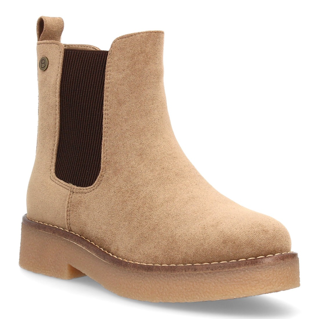 Botín Estilo Chelsea Kaki con Cremallera Interior 3 Botín Estilo Chelsea Kaki con Cremallera Interior - Imagen 3