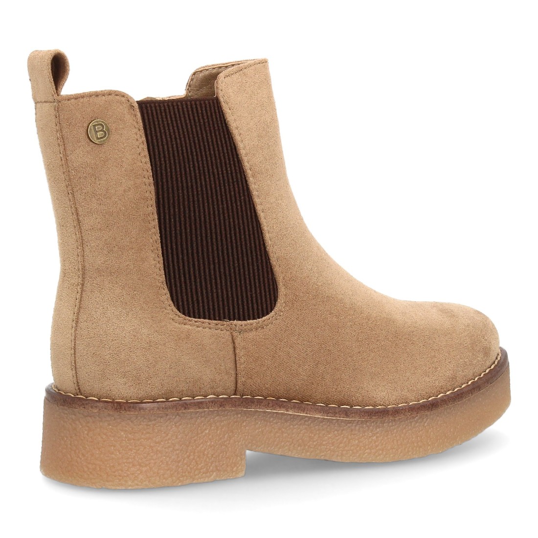 Botín Estilo Chelsea Kaki con Cremallera Interior 4 Botín Estilo Chelsea Kaki con Cremallera Interior - Imagen 4