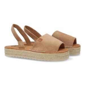 Menorquina Kaki con Plataforma