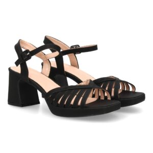 Sandalia Tacón Negro Elegance