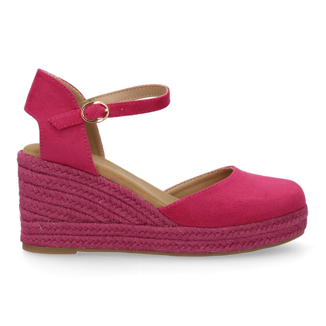 Cuñas Fucsia de Esparto para Mujer 3 Cuñas Fucsia de Esparto para Mujer - Imagen 3