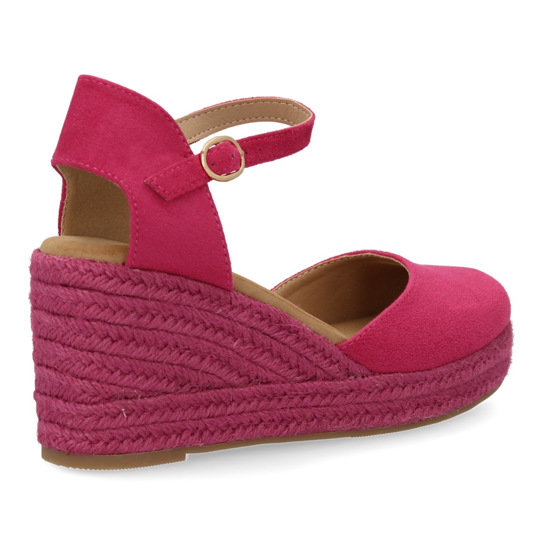 Cuñas Fucsia de Esparto para Mujer 5 Cuñas Fucsia de Esparto para Mujer - Imagen 5