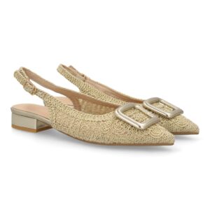 Zapatos Destalonados Dorados