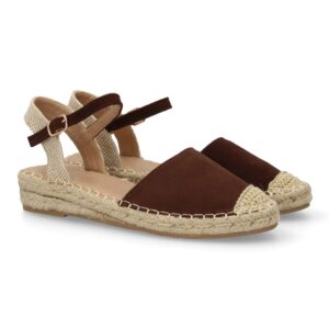Alpargatas de Cuña Baja Marrón Chocolate Capri