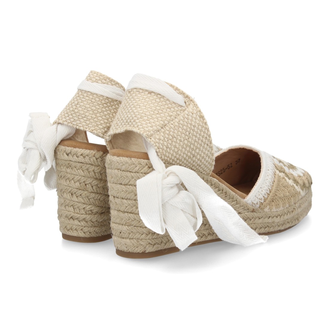 Cuñas Artesanales de Esparto en Tonos Beige 5 Cuñas Artesanales de Esparto en Tonos Beige - Imagen 5