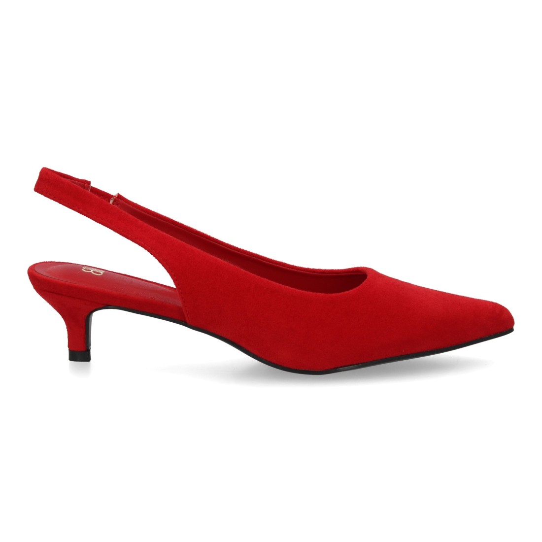 Zapatos Destalonados de Tacón Bajo en Color Rojo 2 Zapatos Destalonados de Tacón Bajo en Color Rojo - Imagen 2