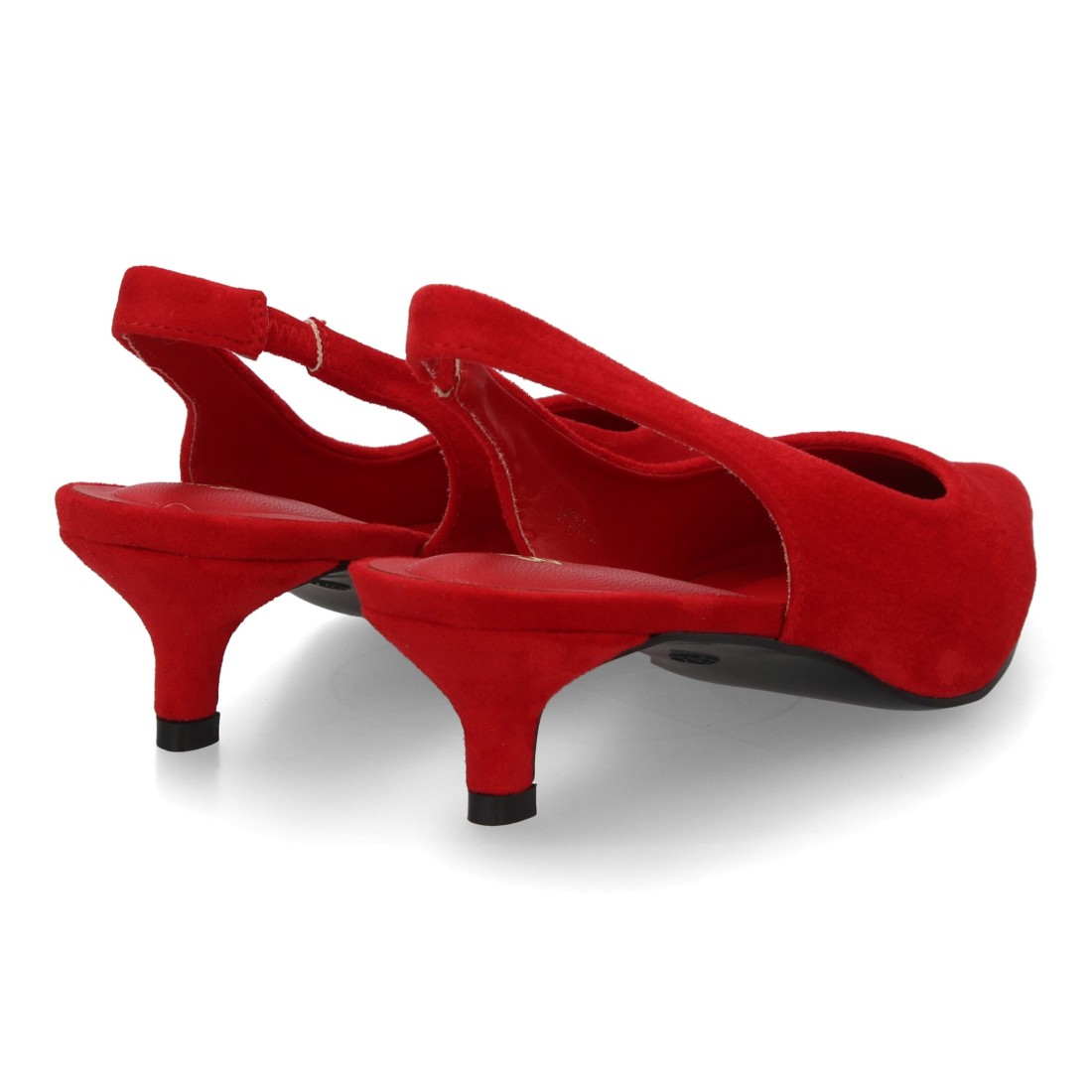 Zapatos Destalonados de Tacón Bajo en Color Rojo 5 Zapatos Destalonados de Tacón Bajo en Color Rojo - Imagen 5