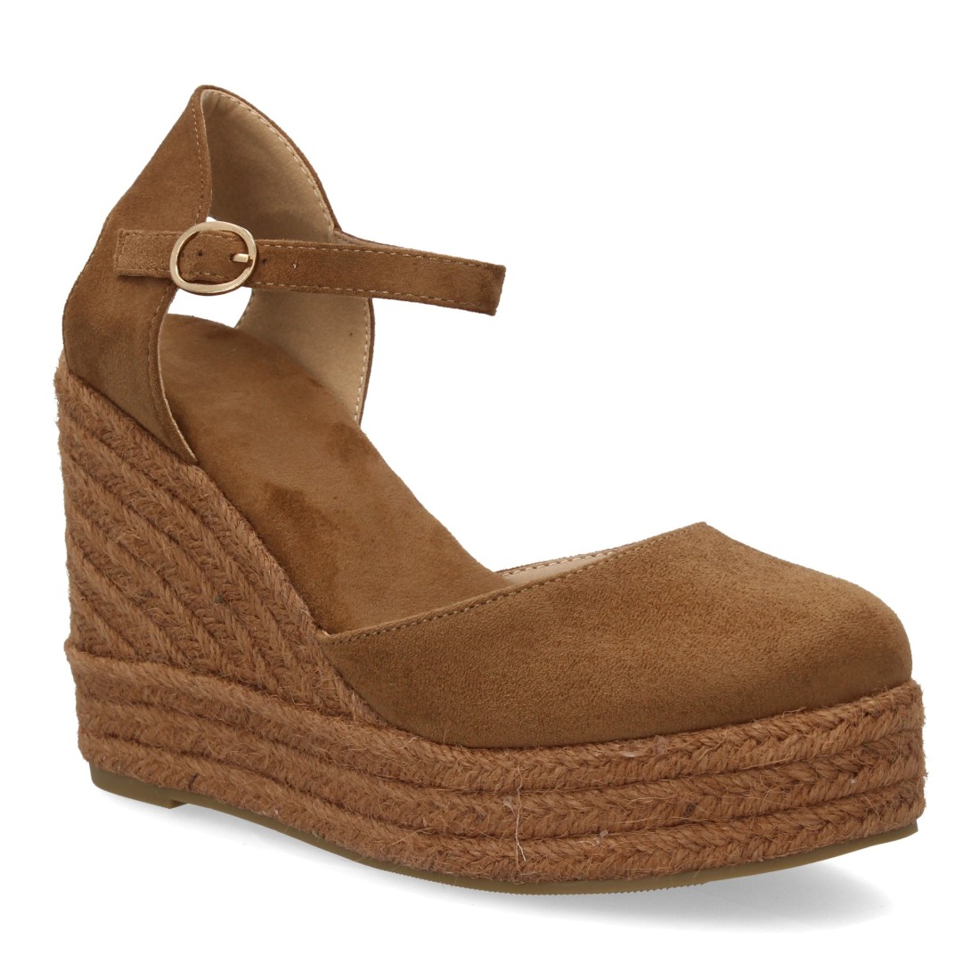 Alpargatas de Cuña Camel con Pulsera y Plataforma 3 Alpargatas de Cuña Camel con Pulsera y Plataforma - Imagen 3