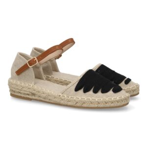 Alpargatas Sandalia Hoja Negra