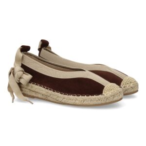 Bailarinas Alpargata Cintas Marrón