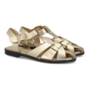 Sandalias Romanas Doradas Glam