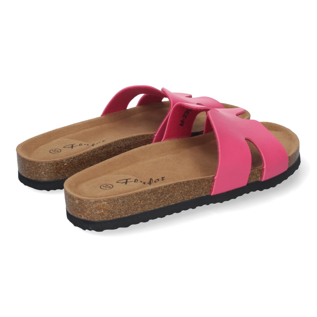 Sandalias Planas Para Mujer Color Fucsia 2 Sandalias Planas Para Mujer Color Fucsia - Imagen 2
