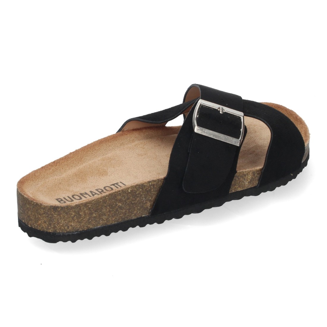 Sandalias Negras Planas Planta Bio Pala Cruzada Para Mujer 4 Sandalias Negras Planas Planta Bio Pala Cruzada Para Mujer - Imagen 4