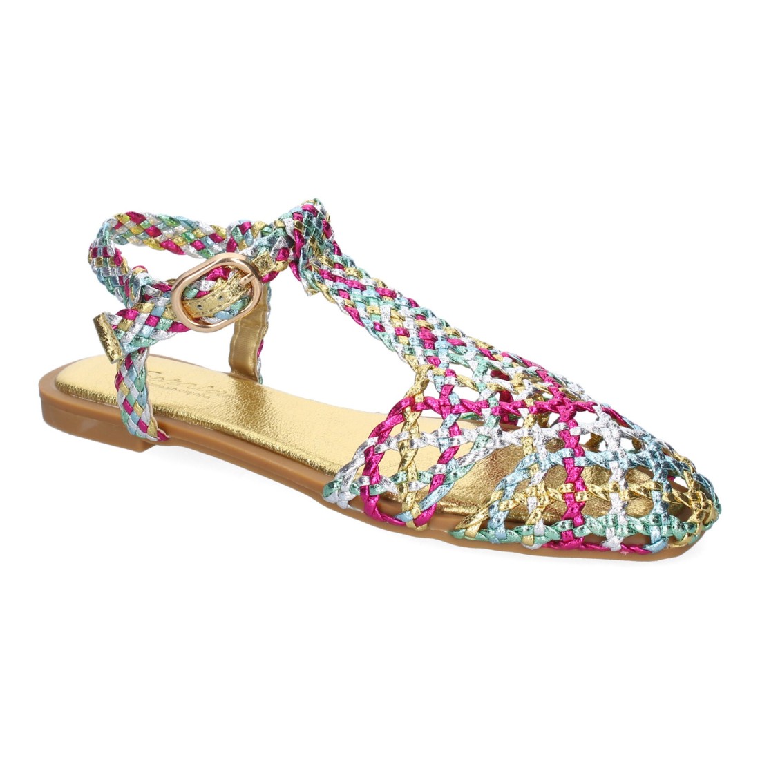 Sandalias Multicolor Trenzadas 3 Sandalias Multicolor Trenzadas - Imagen 3