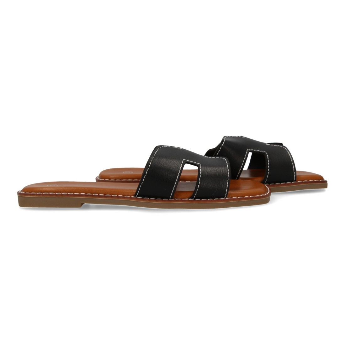 Sandalias Planas para Mujer Negro 3 Sandalias Planas para Mujer Negro - Imagen 3