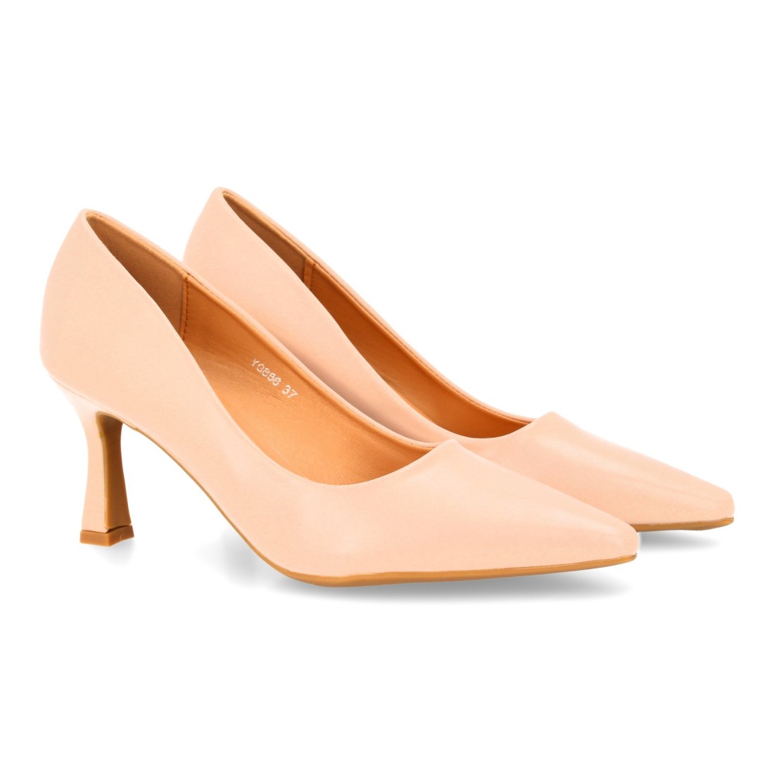 Zapato de Salón Clásico Beige con Punta Fina 1 Zapato de Salón Clásico Beige con Punta Fina