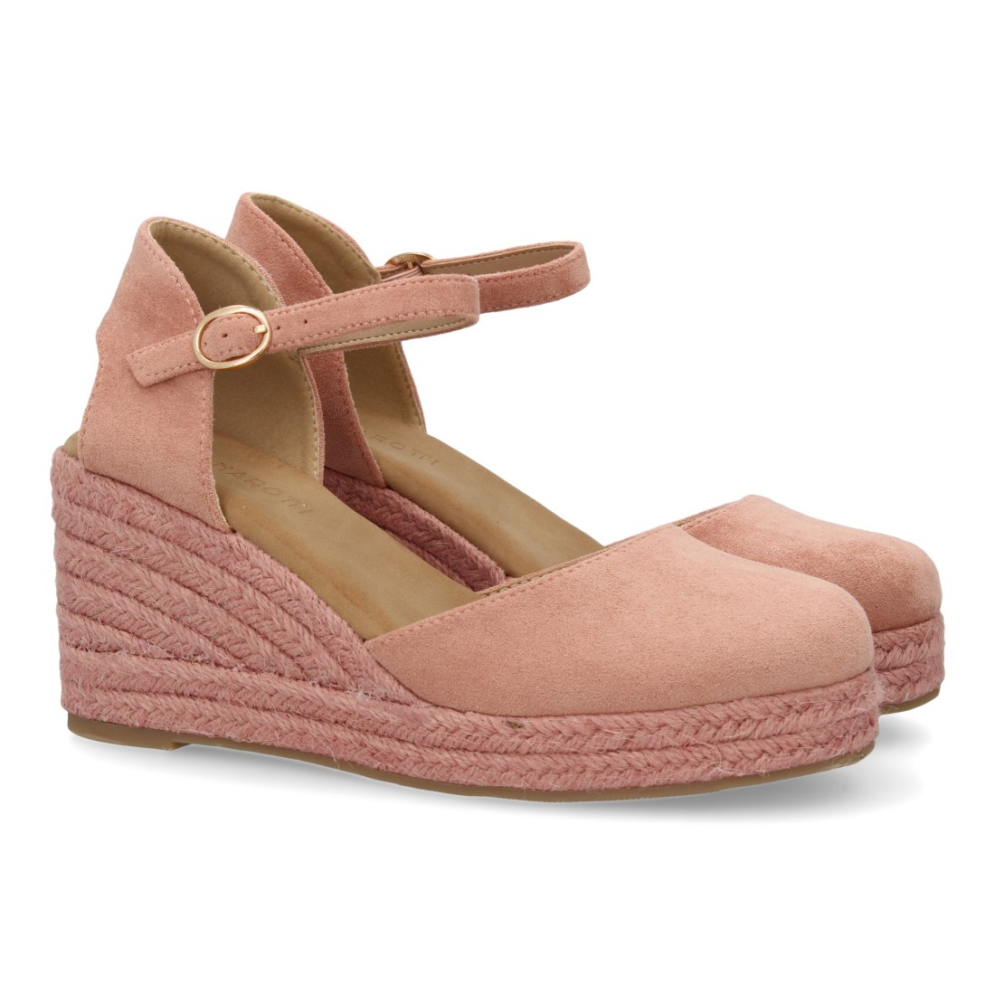 Esparteñas de Cuña con Yute a Juego Color Rosa Empolvado 1 Esparteñas de Cuña con Yute a Juego Color Rosa Empolvado