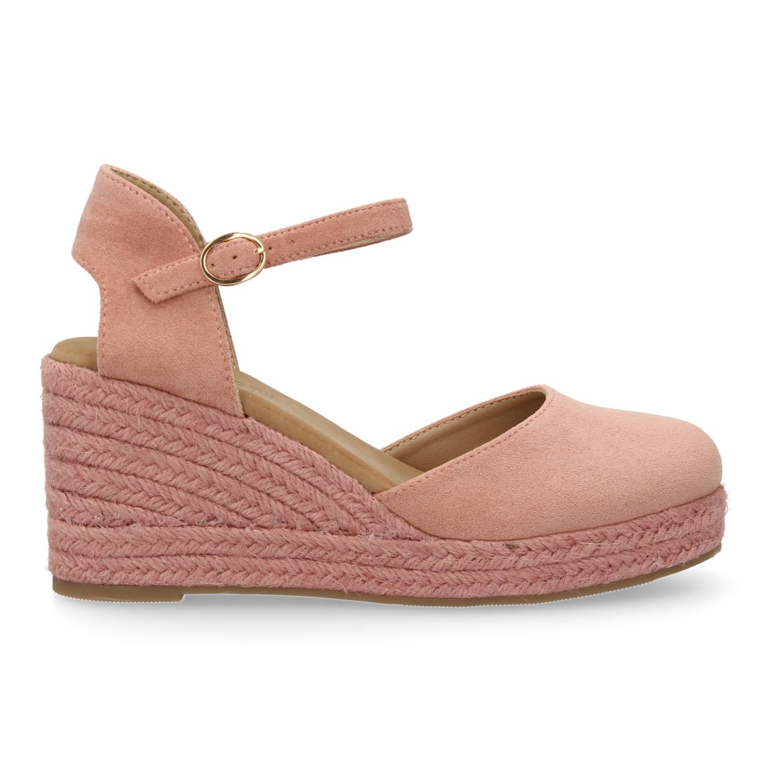 Esparteñas de Cuña con Yute a Juego Color Rosa Empolvado 2 Esparteñas de Cuña con Yute a Juego Color Rosa Empolvado - Imagen 2